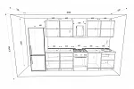 Кухонный гарнитур Шерри GKK1006 фото